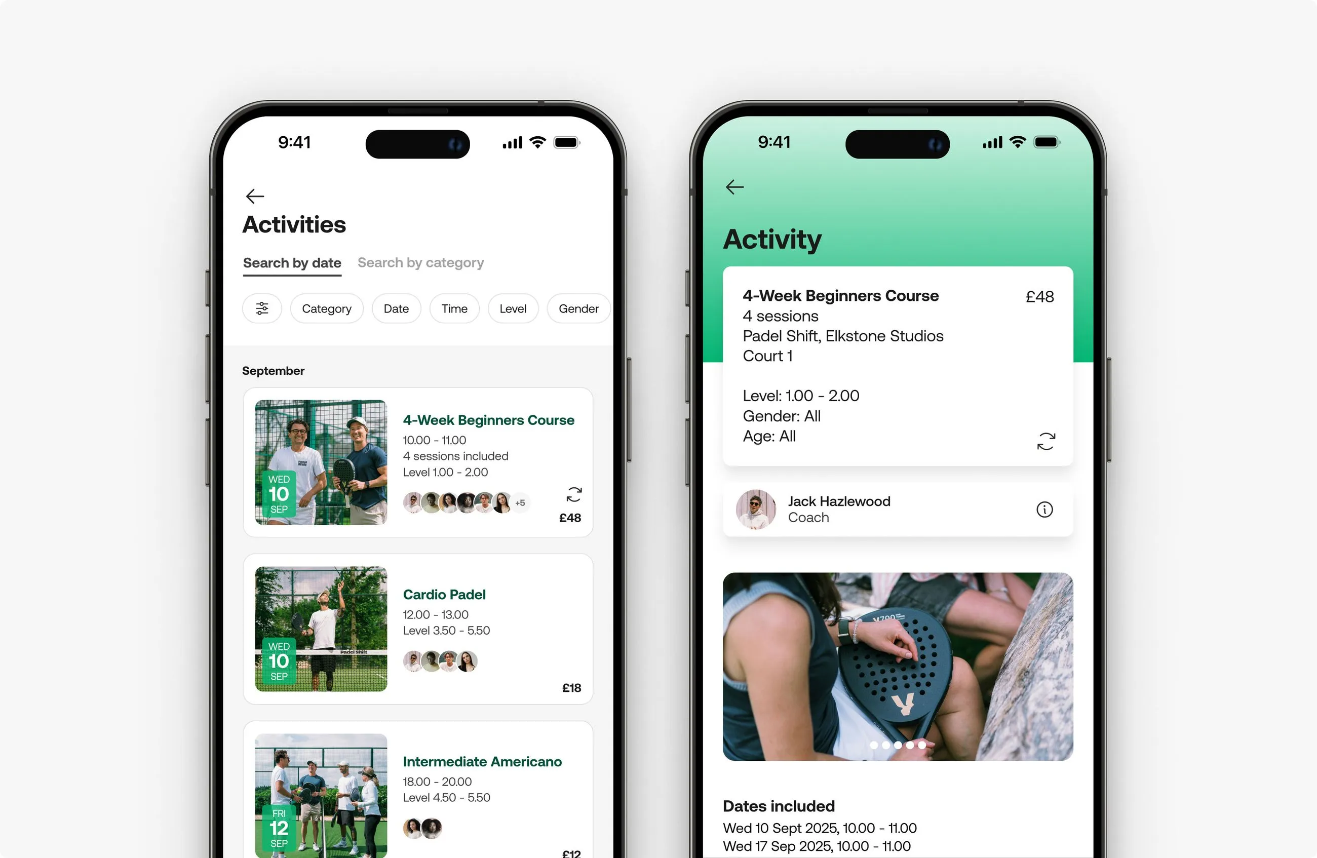 Recurring linked activities