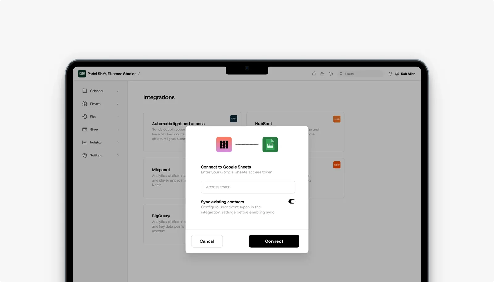 Connect Nettla with Google Sheets
