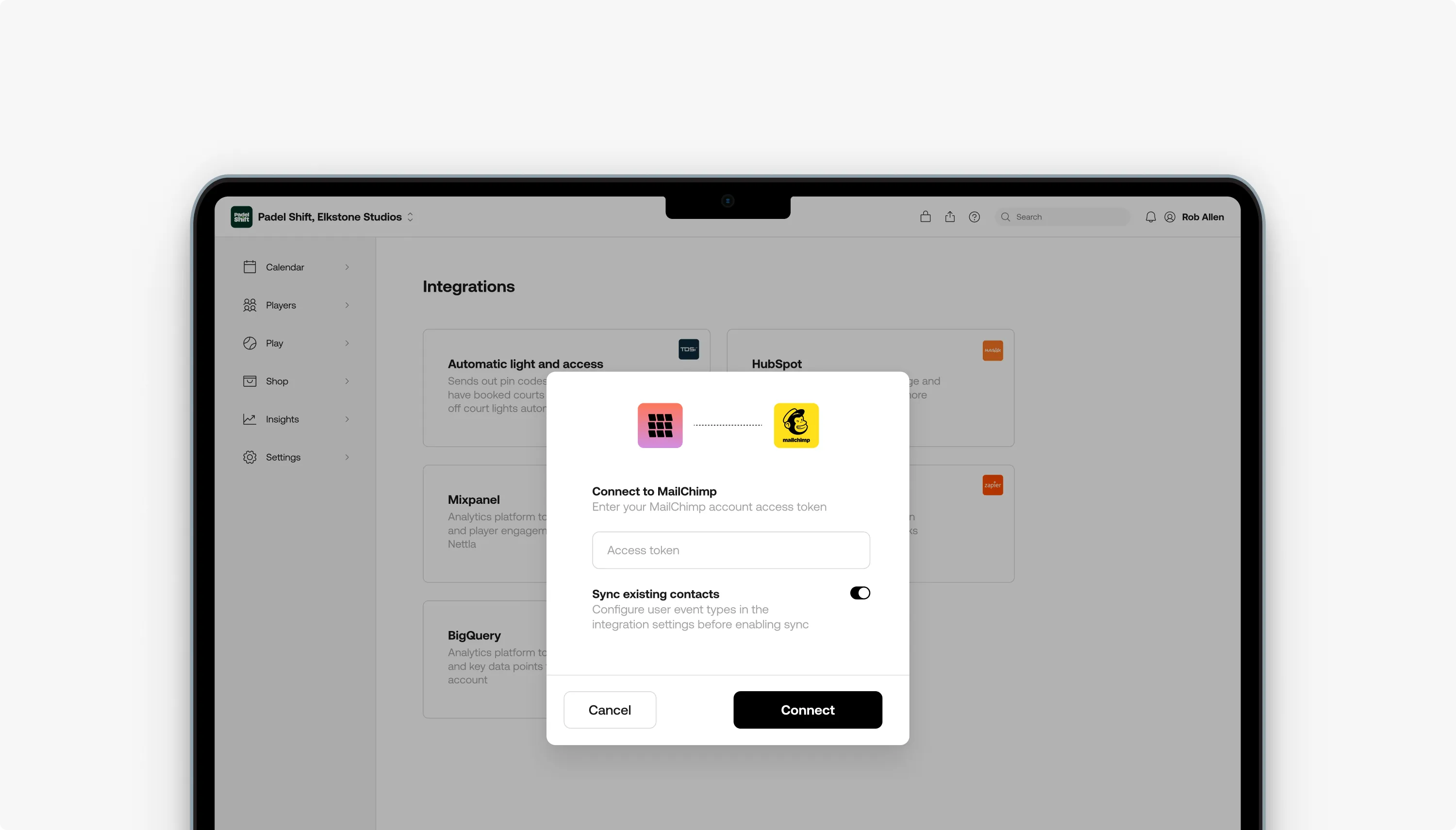 Connect Nettla with Mailchimp marketing