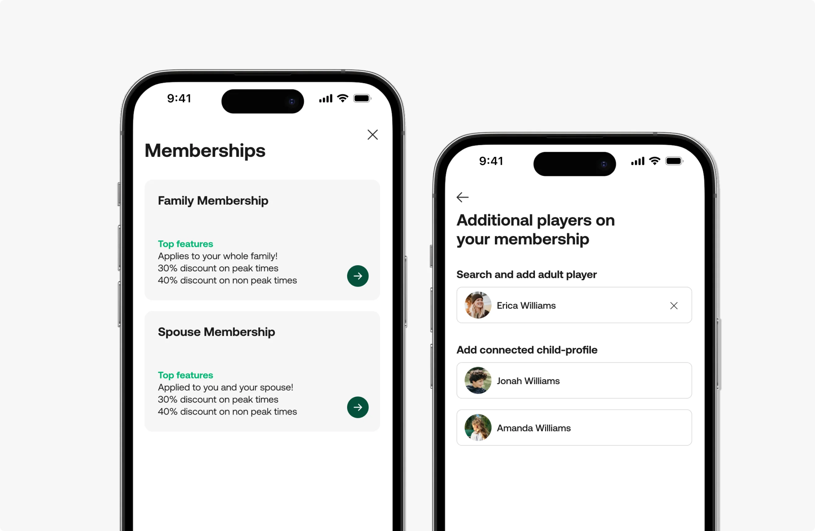 Family & Group Memberships