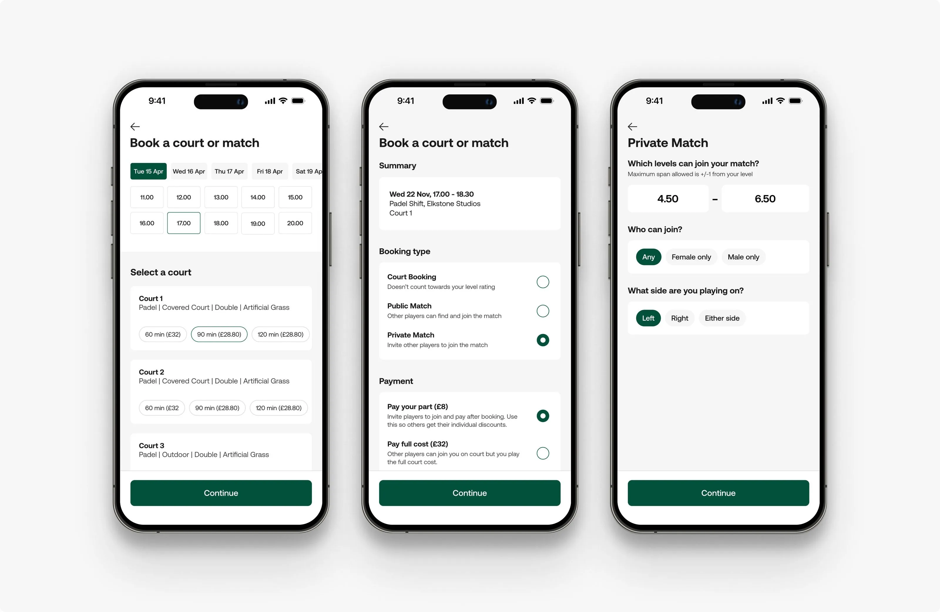 Private matches to compete with friends